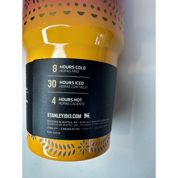 Stanley The Flowstate Quencher H2.0 Tumbler 20 Oz Sunset Cruise Tumbler w/ Straw - Picture 8 of 9